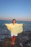 Butter yellow poncho