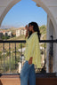 Butter yellow poncho