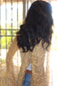 Gold criss cross top
