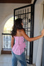 sparkly pink bandeau top