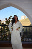 White orchid dress