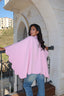 Baby pink poncho