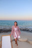 Mid Length mosaic rose kimono