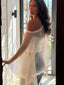 White knit studded off shoulder top