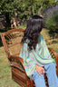 Rainbow crisscross top