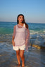 Berry Knit Studded off shoulder top