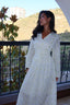 White orchid dress