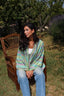 Rainbow crisscross top