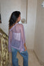Berry Knit Studded off shoulder top