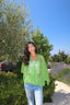 Green apple criss cross top