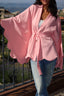Coral poncho