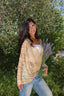 Gold criss cross top