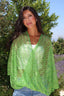 Green apple criss cross top