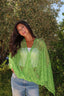Green apple criss cross top