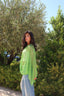 Green apple criss cross top