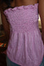 sparkly pink bandeau top