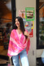 criss cross fuchsia top