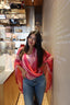 criss cross fuchsia top