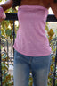 sparkly pink bandeau top