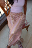 Rose Indian embroidered linen pants