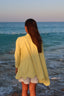 Butter yellow poncho
