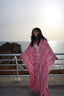 Strawberry swirl poncho