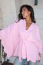 Baby pink poncho