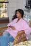 Baby pink poncho