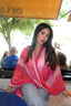 criss cross fuchsia top