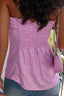 sparkly pink bandeau top