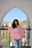 Coral poncho