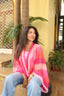 criss cross fuchsia top