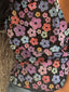 Flower bomb halter neck top