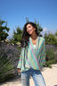 Rainbow crisscross top
