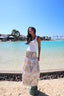 Pharaoh's Mosaic Skirt in White