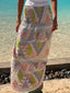 Pharaoh's Mosaic Skirt in White