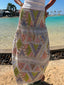 Pharaoh's Mosaic Skirt in White