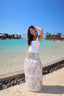 Pharaoh's Mosaic Skirt in White
