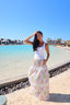 Pharaoh's Mosaic Skirt in White