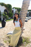 Linen Skirt Coverup in Yellow