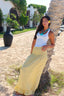 Linen Skirt Coverup in Yellow