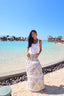 Pharaoh's Mosaic Skirt in White